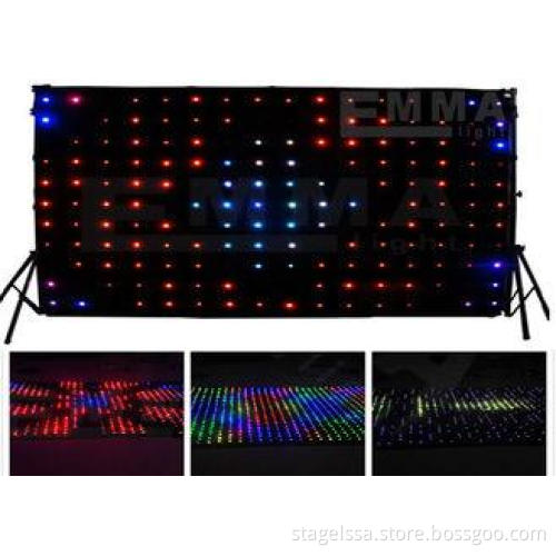 Led Video Cloth Led Vision Curtain lighted Backdrop For Wed